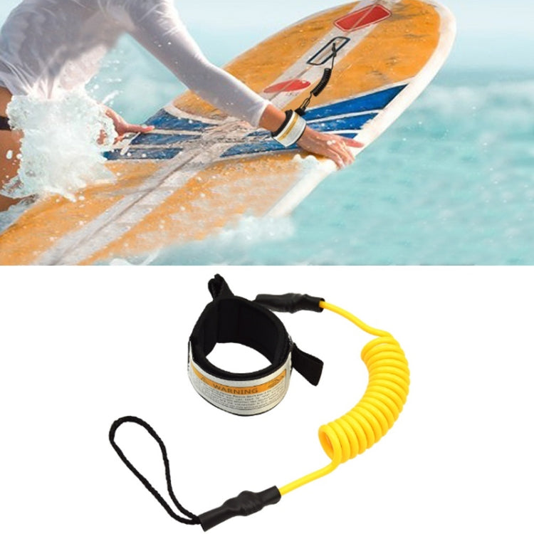 Surf Bodyboard Safety Hand Rope TPU Surfboard Paddle Towing Rope, The Length After Stretching: 1.6m, Safety Hand Rope(Clear Blue), Safety Hand Rope(Orange), Safety Hand Rope(Yellow), Safety Hand Rope(Black), Safety Hand Rope(Blue)