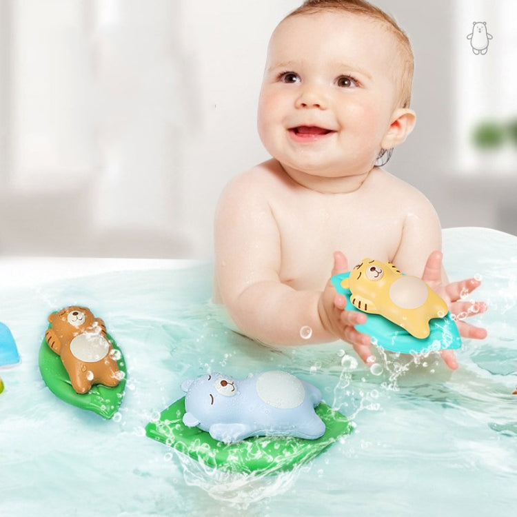 3 PCS Bathroom Playing Toys Baby Bathing Water Dolls On The Chain Swimming Bears And Lizards For Children, Light Blue Bear, Navy Blue Bear, Red Lizard, Yellow Lizard, Green Lizard, Beige Bear, Orange Bear