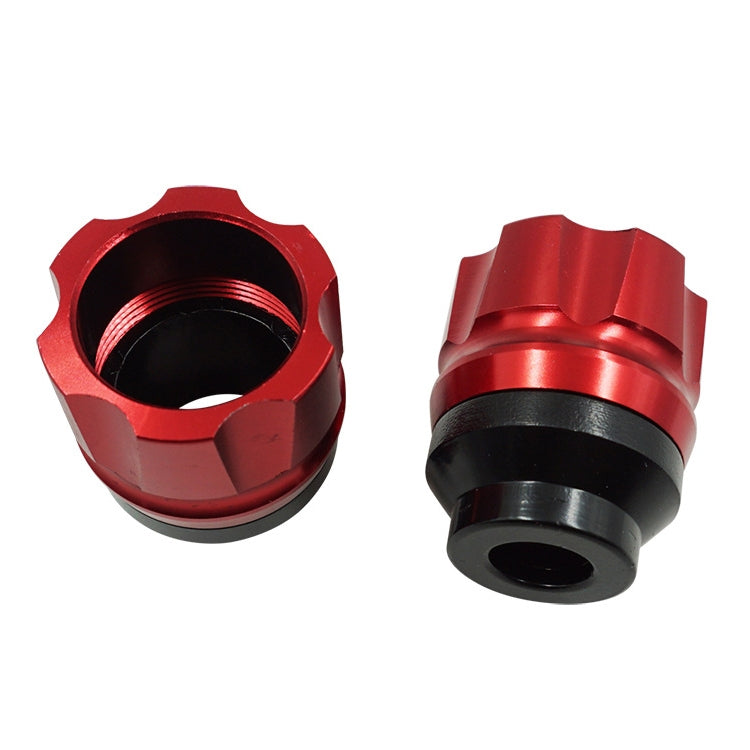 2 Pairs Motorcycle Modified Accessories Anti-Drop Cup CNC Aluminum Alloy Anti-Collision And Shock Absorbing Front Fork Cup, Red, Black, Golden, Blue, Silver, Purple, Orange