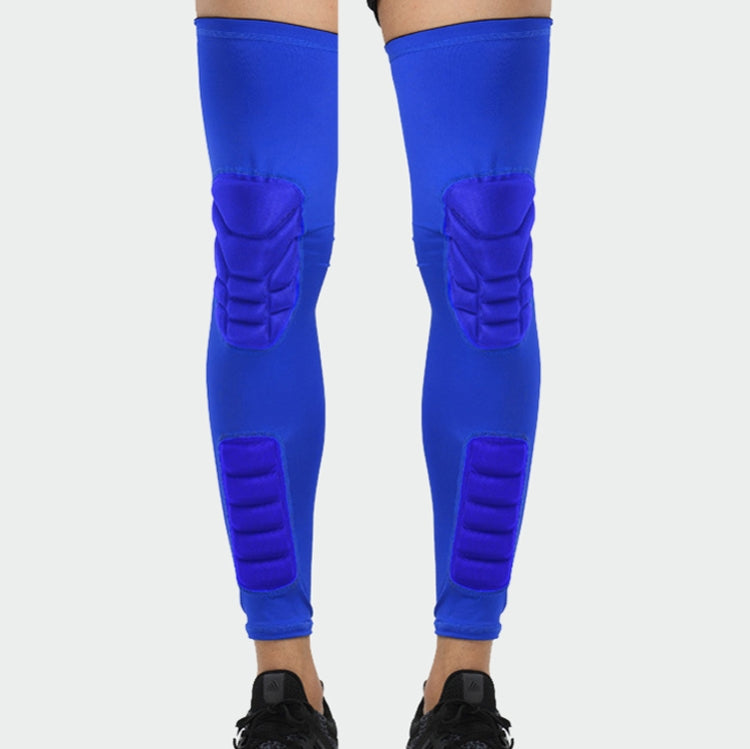 A Pair  Extended Sports Knee Pads Thigh and Calf Cover Outdoor Climbing Football Basketball Riding Protective Gear, M (Black), L (Black), XL (Black), M (White), L  (White), XL (White), M (Red), L (Red), XL (Red), M (Blue), L  (Blue), XL  (Blue)
