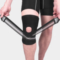 Sports Spring Supported Knee Brace Compression Protection Patella Riding Protective Gear, One Size, Patella Riding Protective Gear(Black / Gray), Patella Riding Protective Gear(Black / Orange), Patella Riding Protective Gear(Black / Red)               ...