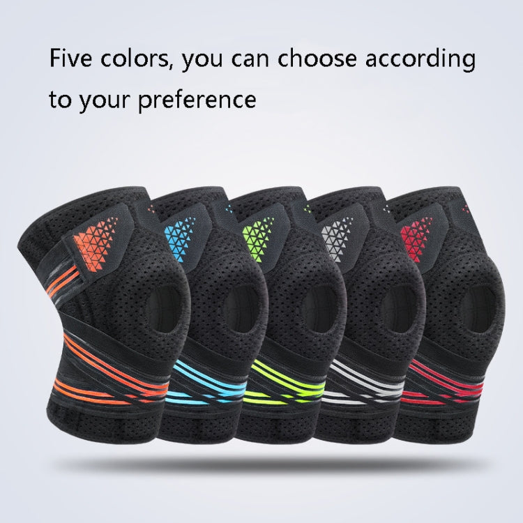 Sports Spring Supported Knee Brace Compression Protection Patella Riding Protective Gear, One Size, Patella Riding Protective Gear(Black / Gray), Patella Riding Protective Gear(Black / Orange), Patella Riding Protective Gear(Black / Red)               ...