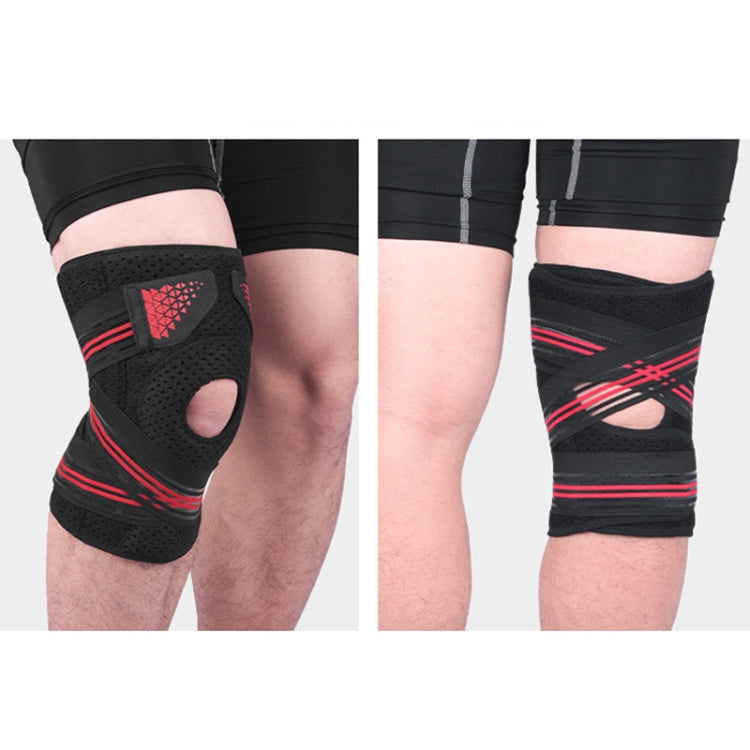 Sports Spring Supported Knee Brace Compression Protection Patella Riding Protective Gear, One Size, Patella Riding Protective Gear(Black / Gray), Patella Riding Protective Gear(Black / Orange), Patella Riding Protective Gear(Black / Red)               ...
