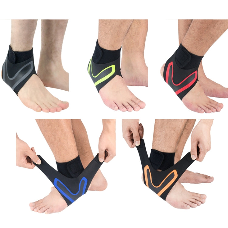Sports Compression Anti-Sprain Ankle Guard Outdoor Basketball Football Climbing Protective Gear, Specification: S, Left Foot (Black Green), S, Left Foot (Black Green), S, Right Foot (Black Green), M, Left Foot (Black Green), M, Right Foot (Black Green)...