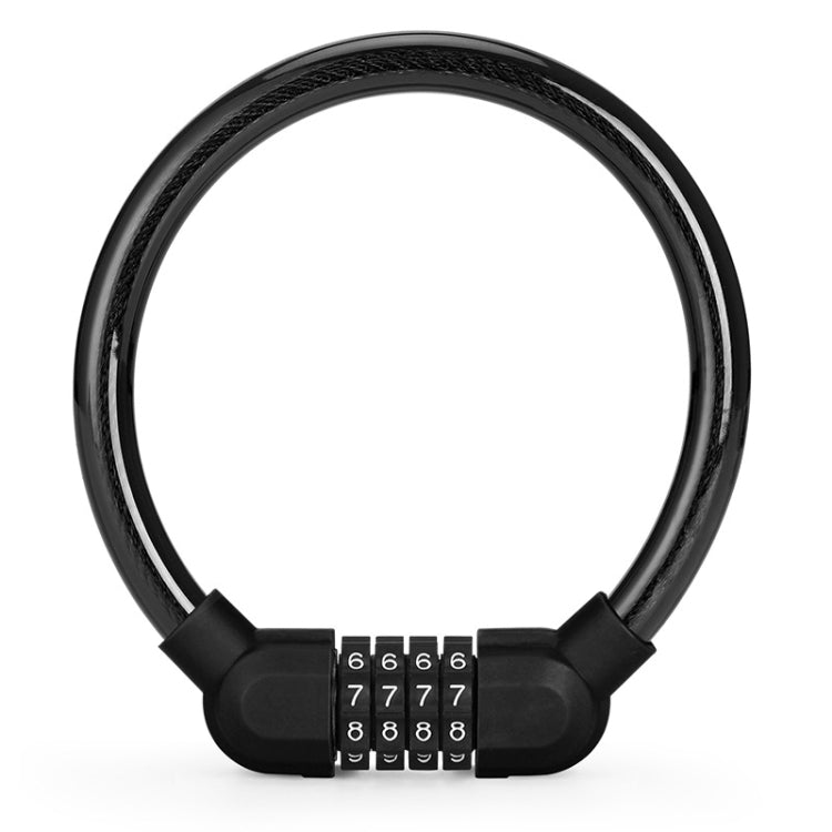 Bicycle Portable Four Password Ring Locks Outdoor Anti-Theft Lock, Anti-Theft Lock(Green), Anti-Theft Lock(Blue), Anti-Theft Lock(Black), Anti-Theft Lock(Orange)