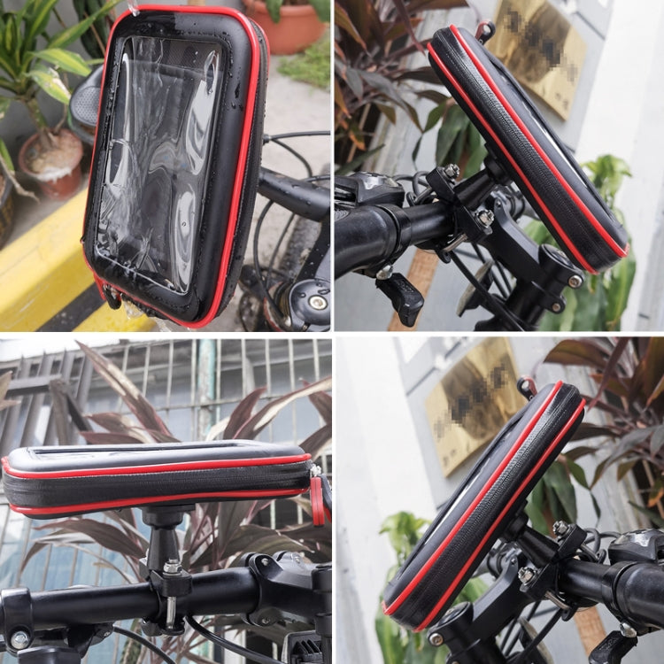 OKD Motorcycle Bicycle Touch Screen Waterproof Mobile Phone Bag Bracket, S, M-4, L-3, XL-4