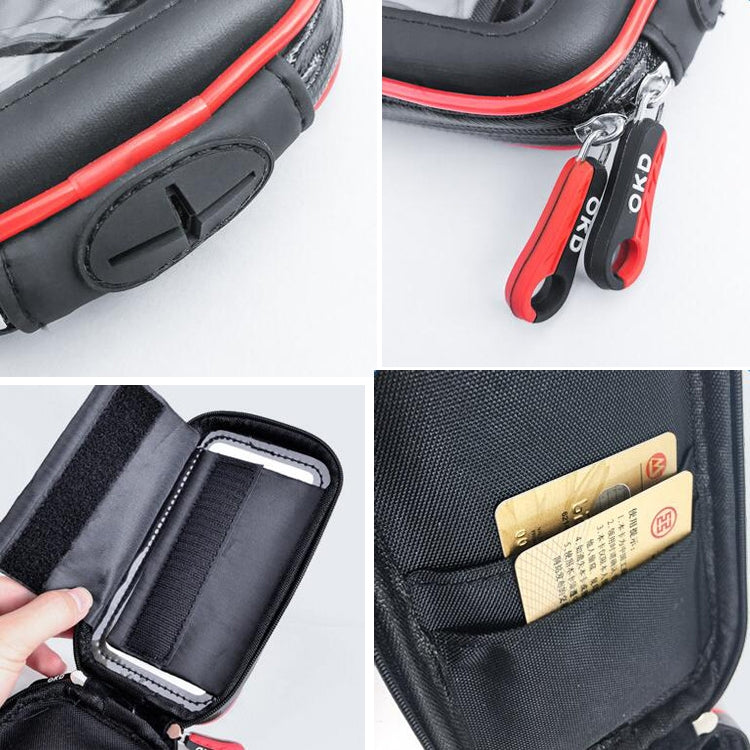 OKD Riding Mobile Phone Bag Bracket Bicycle Mobile Phone Waterproof Bracket Package, M-2, L-2, XL-2