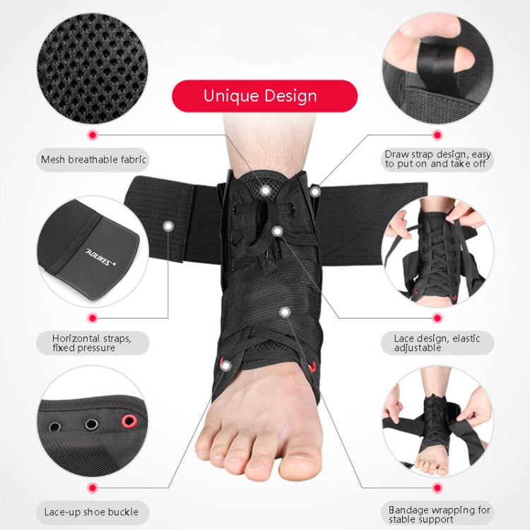 AOLIKES HH-7138 Eight-Shaped Strap Support Ankle Support Ankle Sports Anti-Sprain Protective Gear, S (36.5-39), M (39-42), L (42-44), XL (44-46 )