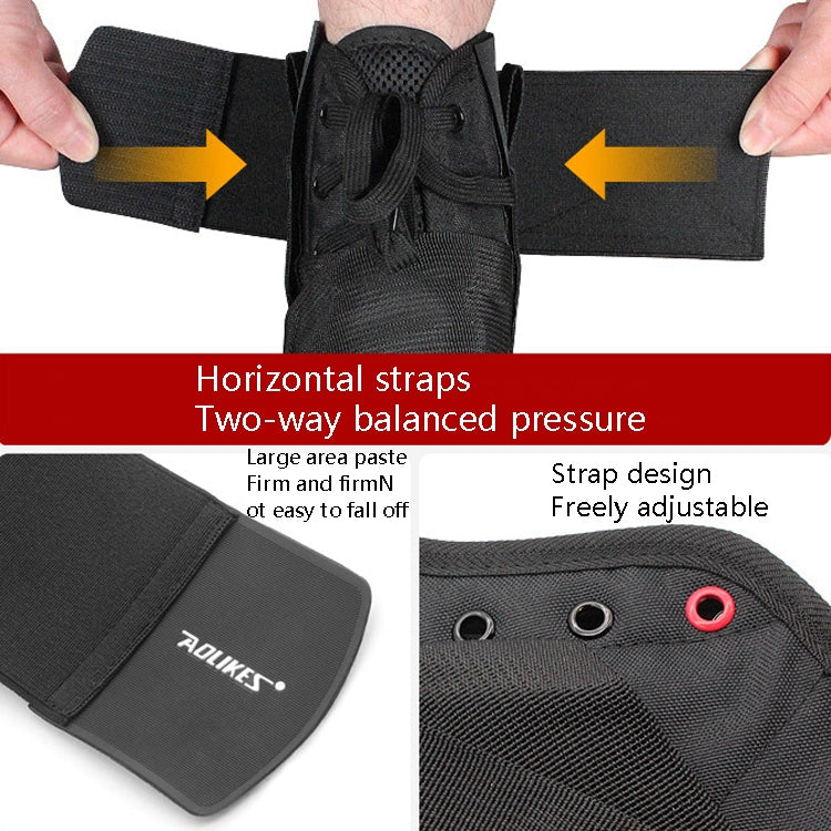 AOLIKES HH-7138 Eight-Shaped Strap Support Ankle Support Ankle Sports Anti-Sprain Protective Gear, S (36.5-39), M (39-42), L (42-44), XL (44-46 )