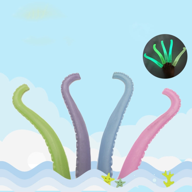 10 PCS TPR Soft Plastic Octopus Tentacles Finger Cover Toys Tricky Prank Finger Puppet, Random Color Delivery, 10 PCS Octopus Tentacles