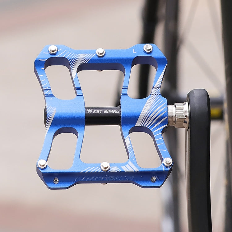 WEST BIKING YP0802080 Bicycle Aluminum Alloy Pedal Riding Foot Pedal Bicycle Accessories, YP0802080