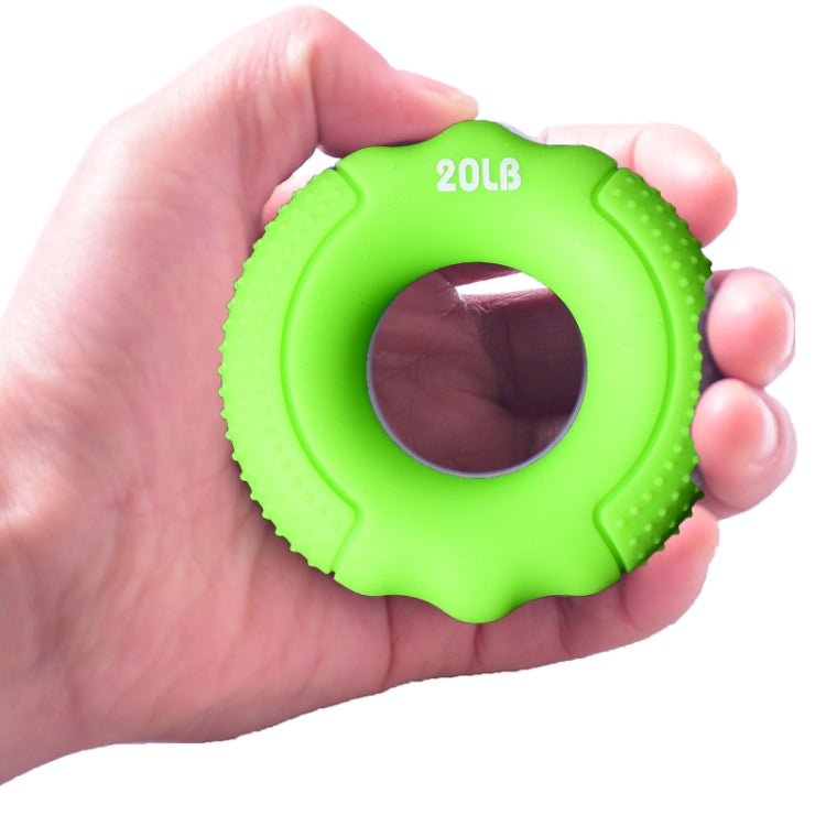 Silicone Gripper Finger Exercise Grip Ring, Specification: 60LB(Dot Orange), 20LB (Dot Green), 40LB (Dot Blue), 60LB(Dot Orange), 80LB(Dot Purple), 100LB (Dot Gray), 30LB (General Yellow), 40LB (General Rose Red), Universal point of 50LB blue          ...