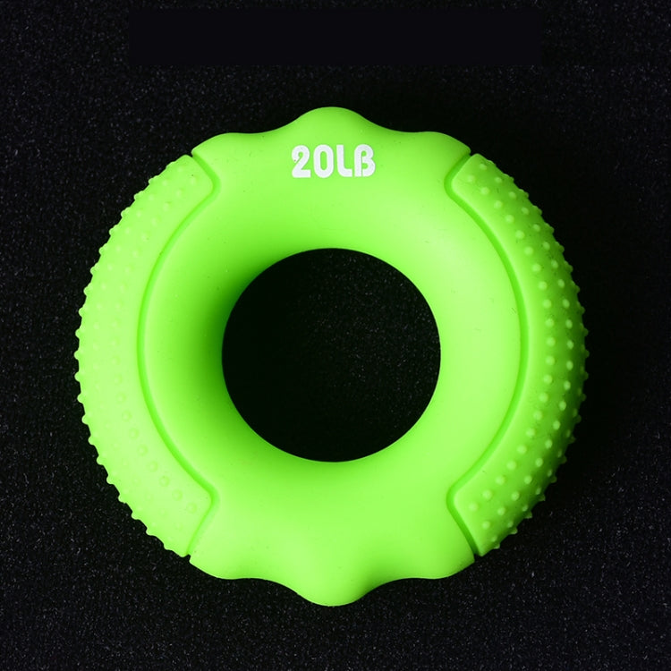 Silicone Gripper Finger Exercise Grip Ring, Specification: 60LB(Dot Orange), 20LB (Dot Green), 40LB (Dot Blue), 60LB(Dot Orange), 80LB(Dot Purple), 100LB (Dot Gray), 30LB (General Yellow), 40LB (General Rose Red), Universal point of 50LB blue          ...