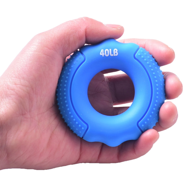 Silicone Gripper Finger Exercise Grip Ring, Specification: 60LB(Dot Orange), 20LB (Dot Green), 40LB (Dot Blue), 60LB(Dot Orange), 80LB(Dot Purple), 100LB (Dot Gray), 30LB (General Yellow), 40LB (General Rose Red), Universal point of 50LB blue          ...