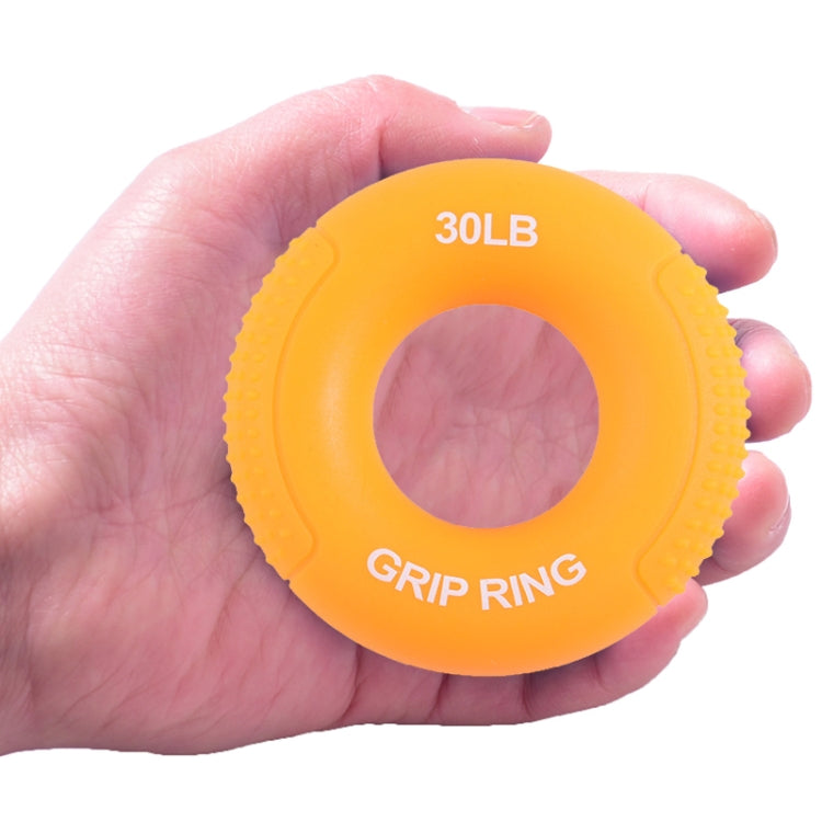 Silicone Gripper Finger Exercise Grip Ring, Specification: 60LB(Dot Orange), 20LB (Dot Green), 40LB (Dot Blue), 60LB(Dot Orange), 80LB(Dot Purple), 100LB (Dot Gray), 30LB (General Yellow), 40LB (General Rose Red), Universal point of 50LB blue          ...