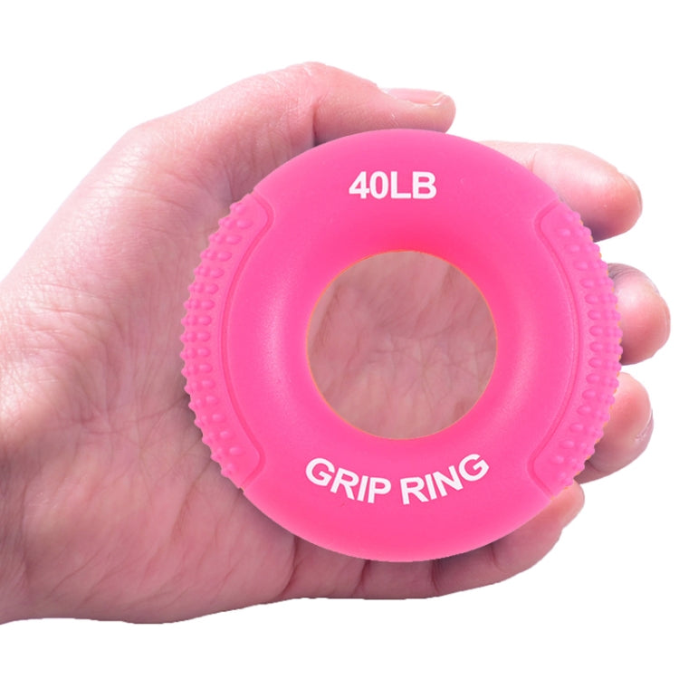 Silicone Gripper Finger Exercise Grip Ring, Specification: 60LB(Dot Orange), 20LB (Dot Green), 40LB (Dot Blue), 60LB(Dot Orange), 80LB(Dot Purple), 100LB (Dot Gray), 30LB (General Yellow), 40LB (General Rose Red), Universal point of 50LB blue          ...