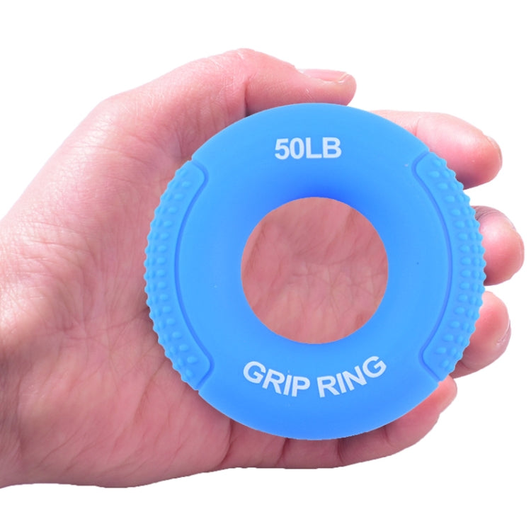 Silicone Gripper Finger Exercise Grip Ring, Specification: 60LB(Dot Orange), 20LB (Dot Green), 40LB (Dot Blue), 60LB(Dot Orange), 80LB(Dot Purple), 100LB (Dot Gray), 30LB (General Yellow), 40LB (General Rose Red), Universal point of 50LB blue          ...