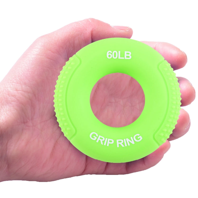 Silicone Gripper Finger Exercise Grip Ring, Specification: 60LB(Dot Orange), 20LB (Dot Green), 40LB (Dot Blue), 60LB(Dot Orange), 80LB(Dot Purple), 100LB (Dot Gray), 30LB (General Yellow), 40LB (General Rose Red), Universal point of 50LB blue          ...