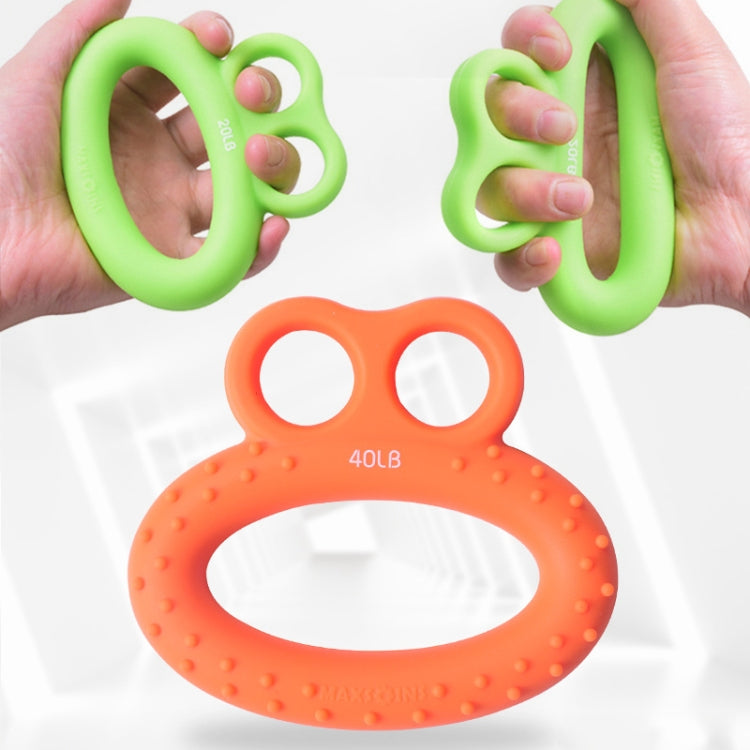 MAXSOINS MXO-DOUBLE-001 Frog Shape Finger Grip Training Device Finger Grip Ring, 20LB (Double-sided Green), 30LB (Double-sided Blue), 40LB (Double-sided Orange), 50LB (Double-sided Purple), 40LB (Bearded Grass Green), 20LB (Plane Green), 30LB (Plane Bl...