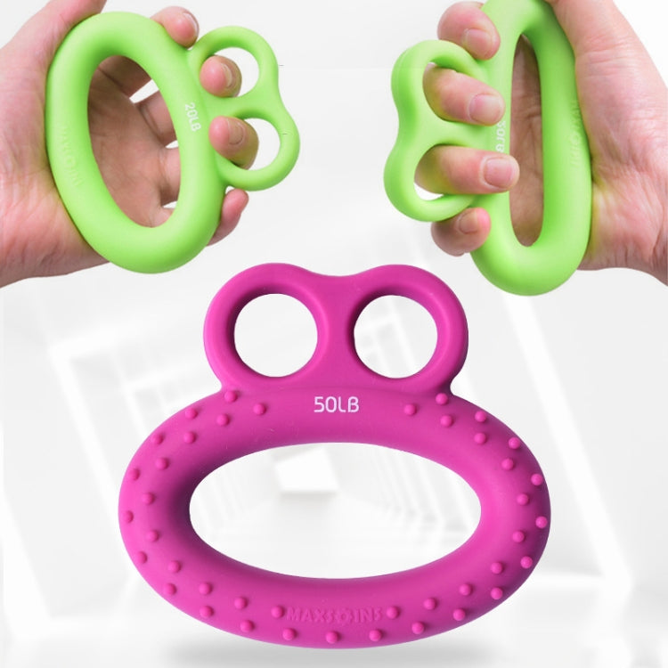 MAXSOINS MXO-DOUBLE-001 Frog Shape Finger Grip Training Device Finger Grip Ring, 20LB (Double-sided Green), 30LB (Double-sided Blue), 40LB (Double-sided Orange), 50LB (Double-sided Purple), 40LB (Bearded Grass Green), 20LB (Plane Green), 30LB (Plane Bl...