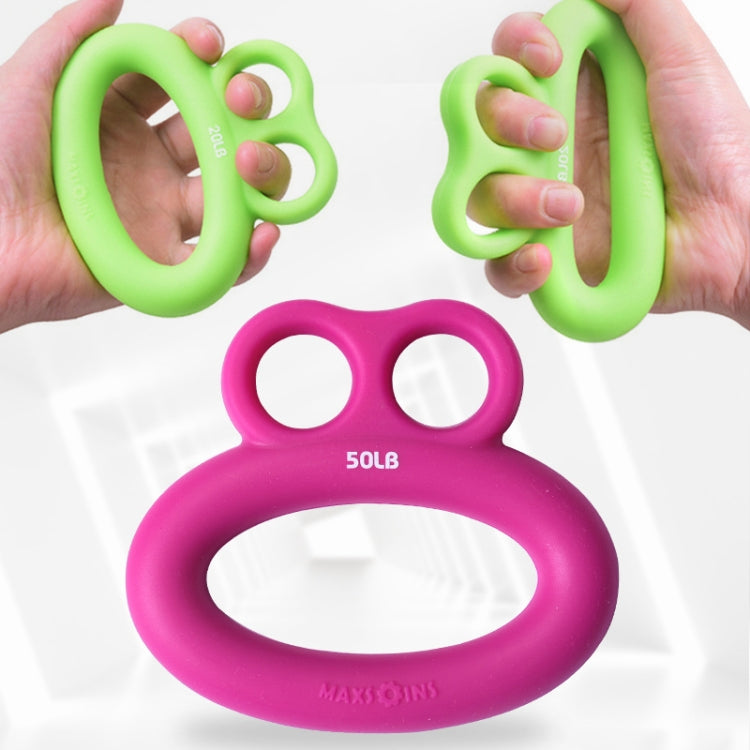 MAXSOINS MXO-DOUBLE-001 Frog Shape Finger Grip Training Device Finger Grip Ring, 20LB (Double-sided Green), 30LB (Double-sided Blue), 40LB (Double-sided Orange), 50LB (Double-sided Purple), 40LB (Bearded Grass Green), 20LB (Plane Green), 30LB (Plane Bl...