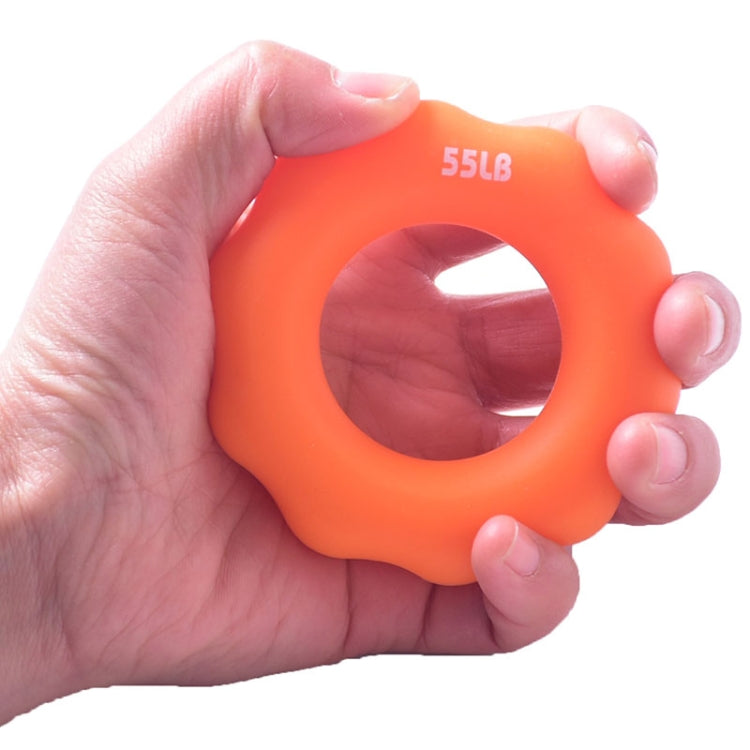 Silicone Finger Marks Grip Device Finger Exercise Grip Ring, Specification: 15LB (Green), 15LB (Green), 35LB (Blue), 55LB (Orange), 75LB (Purple), 95LB (Gray)