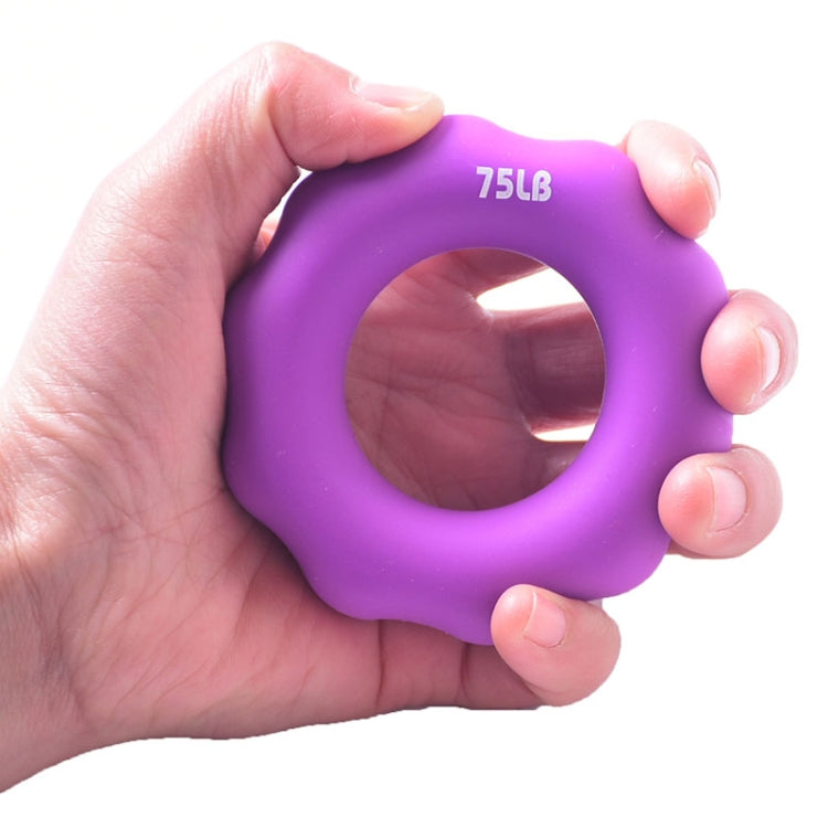 Silicone Finger Marks Grip Device Finger Exercise Grip Ring, Specification: 15LB (Green), 15LB (Green), 35LB (Blue), 55LB (Orange), 75LB (Purple), 95LB (Gray)