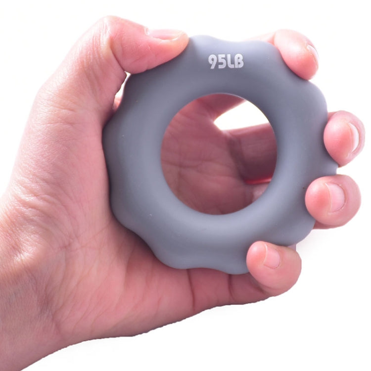 Silicone Finger Marks Grip Device Finger Exercise Grip Ring, Specification: 15LB (Green), 15LB (Green), 35LB (Blue), 55LB (Orange), 75LB (Purple), 95LB (Gray)