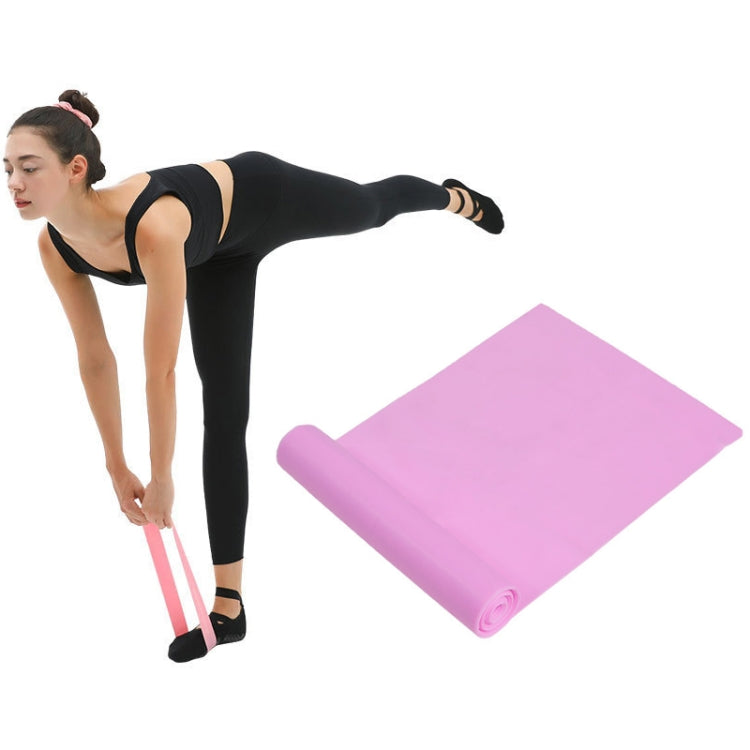 Latex Yoga Stretch Elastic Belt Hip Squat Resistance Band, Specification: 1500x150x0.35mm (Pure Cherry Pink), 1500x150x0.35mm (Pure Blue), 1500x150x0.35mm (Pure Purple), 1500x150x0.35mm (Two-color Pink), 1500x150x0.35mm (Two-color Blue)                ...