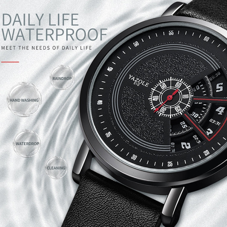 YAZOLE Turntable Men Quartz Watch, 509 Black Tray Black Belt, 509 Black Tray Brown Belt, 510 Black Tray Black Belt, 510 Black Tray Brown Belt, 511 Black Tray Black Belt, 511 Black Tray Brown Belt, 518 Black Tray Black Belt, 518 Black Tray Brown Belt   ...