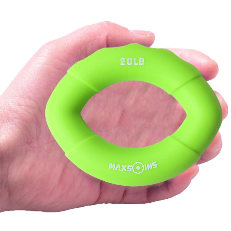 MAXSOINS MXO-009898 Silicone Finger Exercise Grip Device Olive Shape Rehabilitation Finger Pinch Device, Specification: 20LB(Red), 20LB(Green), 30LB(Yellow), 30LB(Pink), 40 pounds of blue, 50LB(Purple), 50LB(Orange), 60LB(Jade), 60LB(Gray), 70LB(Blue) ...