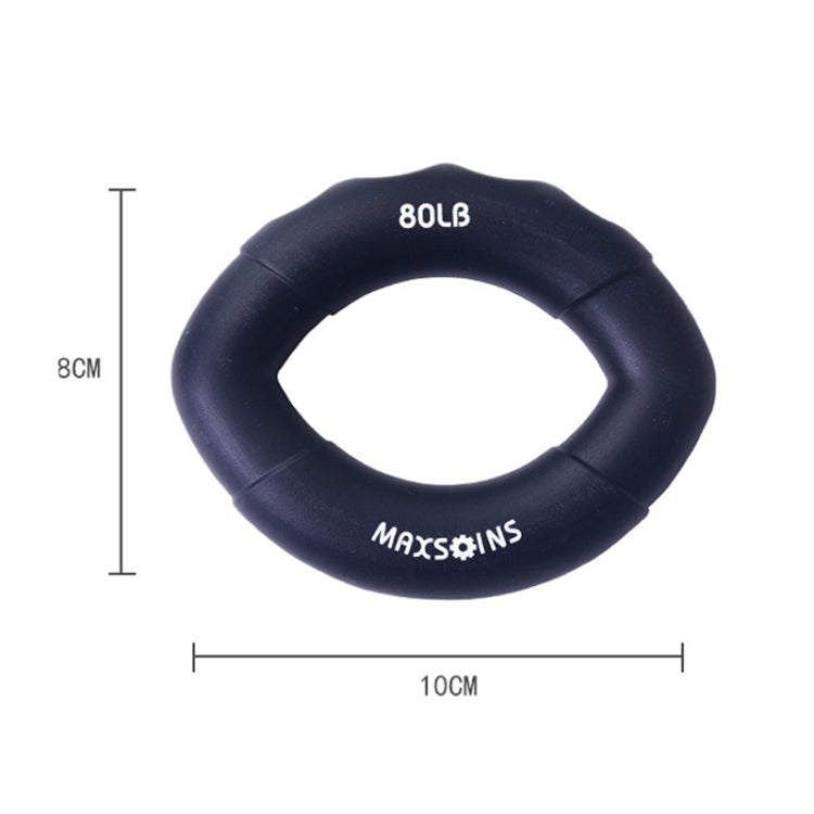 MAXSOINS MXO-009898 Silicone Finger Exercise Grip Device Olive Shape Rehabilitation Finger Pinch Device, Specification: 20LB(Red), 20LB(Green), 30LB(Yellow), 30LB(Pink), 40 pounds of blue, 50LB(Purple), 50LB(Orange), 60LB(Jade), 60LB(Gray), 70LB(Blue) ...