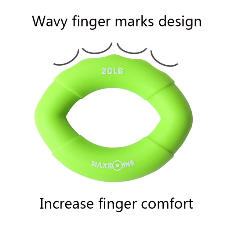 MAXSOINS MXO-009898 Silicone Finger Exercise Grip Device Olive Shape Rehabilitation Finger Pinch Device, Specification: 20LB(Red), 20LB(Green), 30LB(Yellow), 30LB(Pink), 40 pounds of blue, 50LB(Purple), 50LB(Orange), 60LB(Jade), 60LB(Gray), 70LB(Blue) ...