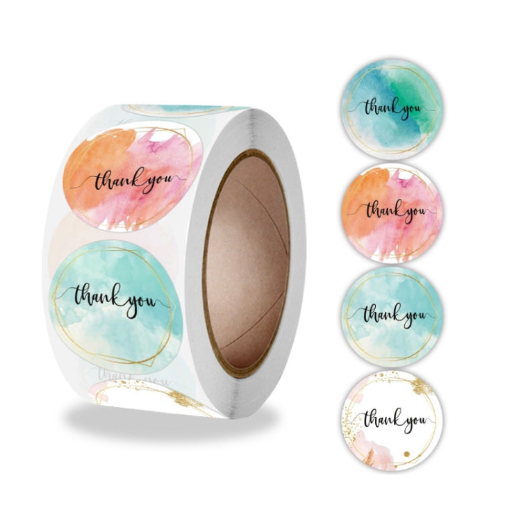 10 Rolls Round Sealing Sticker Thank You Sticker Crafts Gift Decoration Sticker, 2.5cm / 1 Inch, 3.8cm / 1.5 Inch