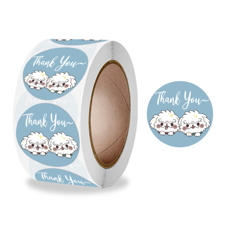 10 Rolls Seal Sticker Thank You Cute Animal Sticker Crafts Holiday Decoration Sticker, 2.5cm / 1 Inch