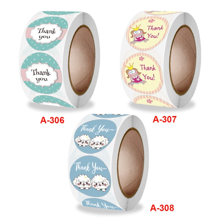 10 Rolls Seal Sticker Thank You Cute Animal Sticker Crafts Holiday Decoration Sticker, 2.5cm / 1 Inch