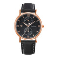 YAZOLE 355 Two-eyes Luminous Business Men Quartz Watch, White Tray Black Belt, White Tray Brown Belt, Black Tray Black Belt, Black Tray Brown Belt, White Tray Light Brown Belt, Black Tray Light Brown Belt