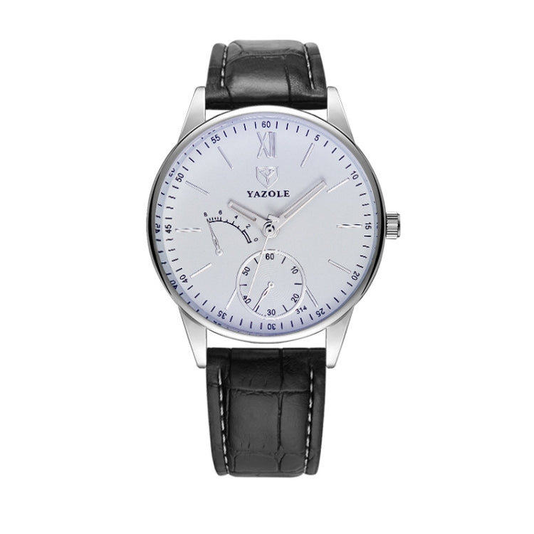 YAZOLE Men Business Quartz Watch, 314 Black Tray Black Belt, 314 Black Tray Brown Belt, 314 White Tray Black Belt, 314 White Tray Brown Belt, 311 Black Tray Black Belt, 311 Black Tray Brown Belt, 311 White Tray Black Belt, 311 White Tray Brown Belt    ...