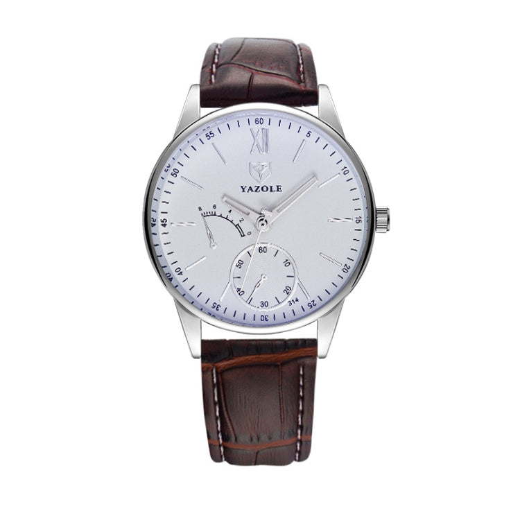 YAZOLE Men Business Quartz Watch, 314 Black Tray Black Belt, 314 Black Tray Brown Belt, 314 White Tray Black Belt, 314 White Tray Brown Belt, 311 Black Tray Black Belt, 311 Black Tray Brown Belt, 311 White Tray Black Belt, 311 White Tray Brown Belt    ...