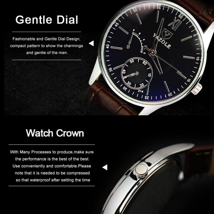 YAZOLE Men Business Quartz Watch, 314 Black Tray Black Belt, 314 Black Tray Brown Belt, 314 White Tray Black Belt, 314 White Tray Brown Belt, 311 Black Tray Black Belt, 311 Black Tray Brown Belt, 311 White Tray Black Belt, 311 White Tray Brown Belt    ...