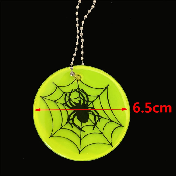 10 PCS Spider Web Type Reflective Waterproof Pendant For Night Riding Student Schoolbag Pendant Random Colour Delivery, Spider Web Keychain