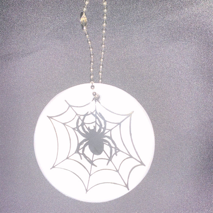 10 PCS Spider Web Type Reflective Waterproof Pendant For Night Riding Student Schoolbag Pendant Random Colour Delivery, Spider Web Keychain