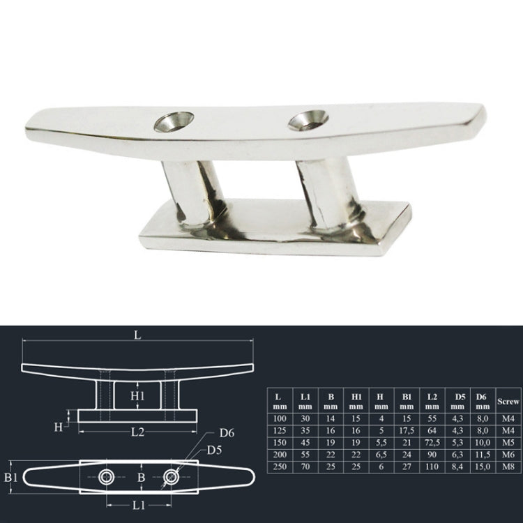 316 Stainless Steel Siamese Mooring Bollard For Marine Boat Yacht, 4 inch, 5 inch, 6 inch, 8 inch