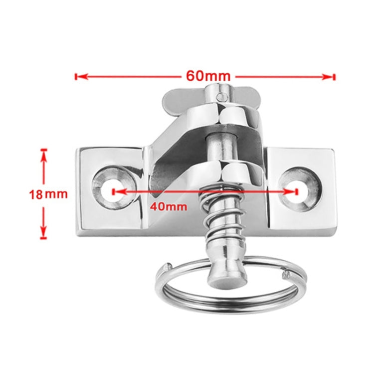 Mountain Type Seat Peg Ring 316 Stainless Steel Ship Accessories, 60 x 18mm