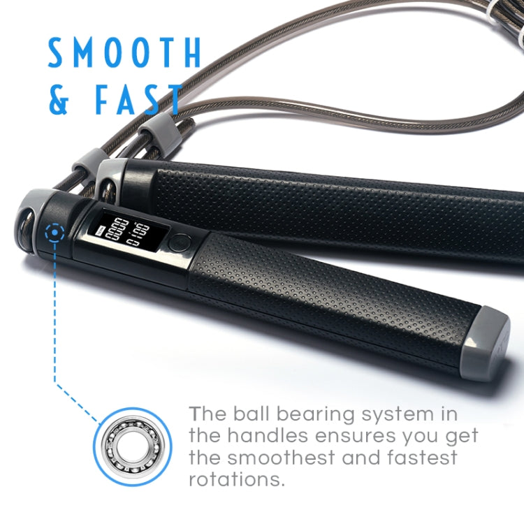 KYTO 2200 Calorie Counting Electronic Double Color Skipping Rope For Test, Rope Length:3m, KYTO 2200 (Gray), KYTO 2200 (Blue)