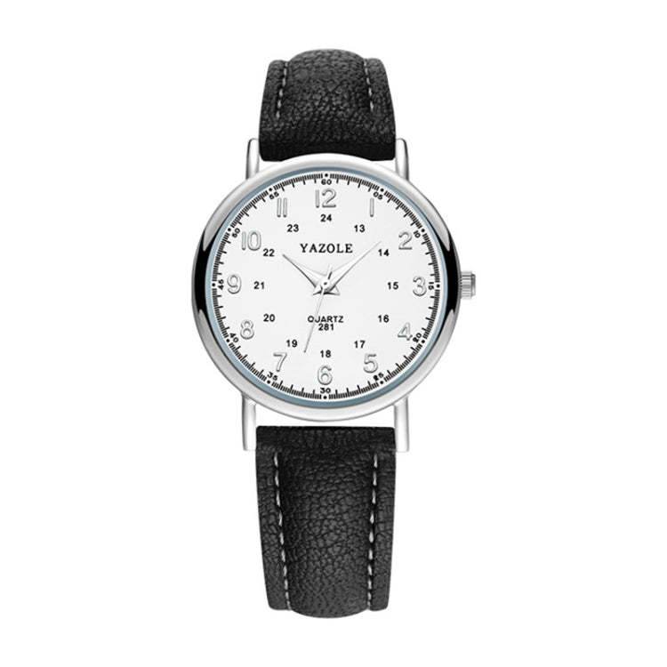 YAZOLE 281 Dual Digital Dial Simple Retro Business Couple Quartz Watch, Small Black Tray Brown Belt, Small White Tray Brown Belt, Small White Tray White Belt, Small White Tray Black Belt, Small White  Tray Red Belt, Small Black  Tray Black Belt        ...