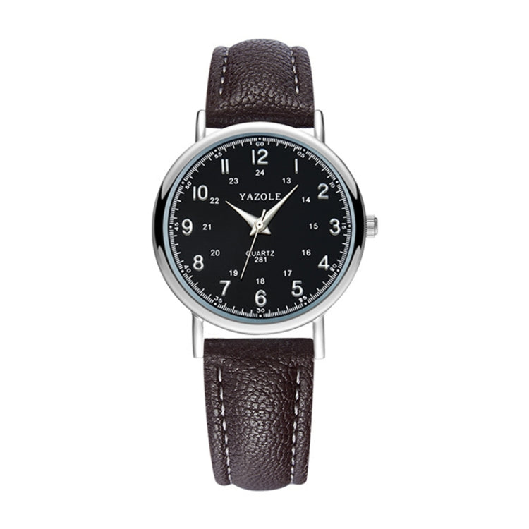 YAZOLE 281 Dual Digital Dial Simple Retro Business Couple Quartz Watch, Small Black Tray Brown Belt, Small White Tray Brown Belt, Small White Tray White Belt, Small White Tray Black Belt, Small White  Tray Red Belt, Small Black  Tray Black Belt        ...