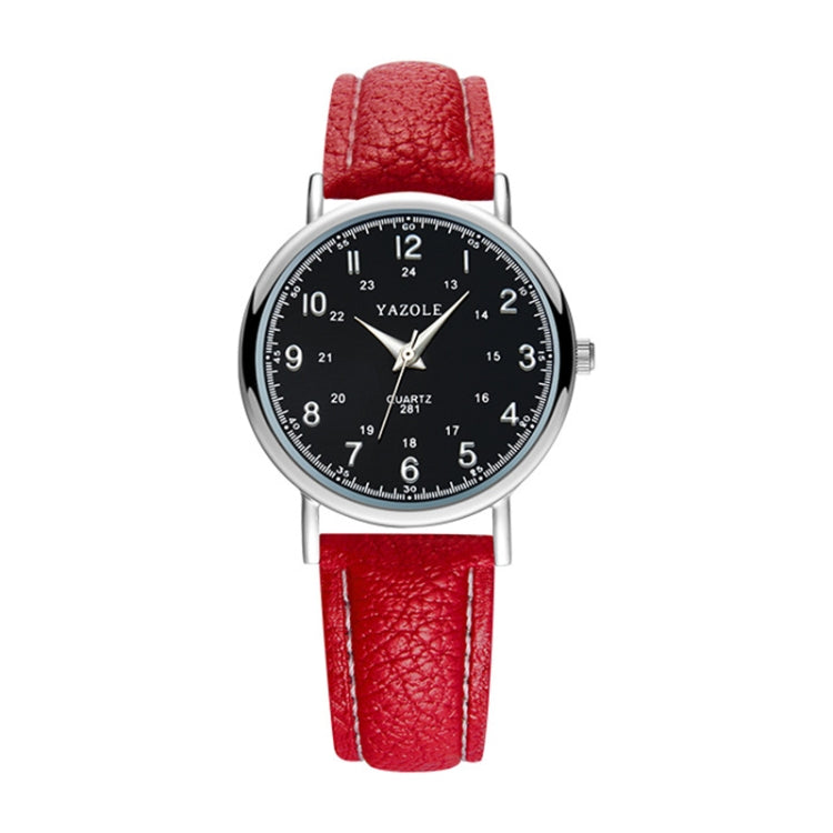 YAZOLE 281 Dual Digital Dial Simple Retro Business Couple Quartz Watch, Small Black Tray Brown Belt, Small White Tray Brown Belt, Small White Tray White Belt, Small White Tray Black Belt, Small White  Tray Red Belt, Small Black  Tray Black Belt        ...