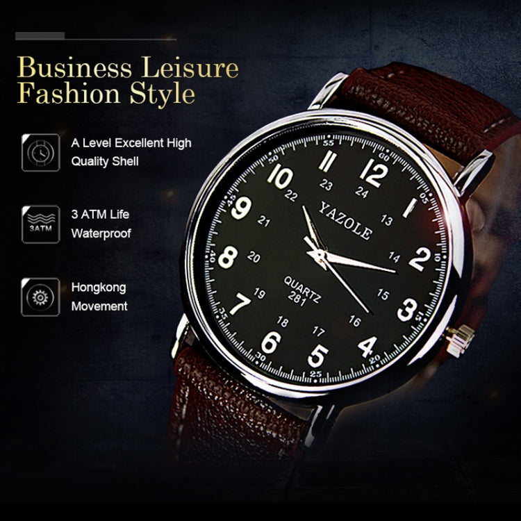 YAZOLE 281 Dual Digital Dial Simple Retro Business Couple Quartz Watch, Small Black Tray Brown Belt, Small White Tray Brown Belt, Small White Tray White Belt, Small White Tray Black Belt, Small White  Tray Red Belt, Small Black  Tray Black Belt        ...