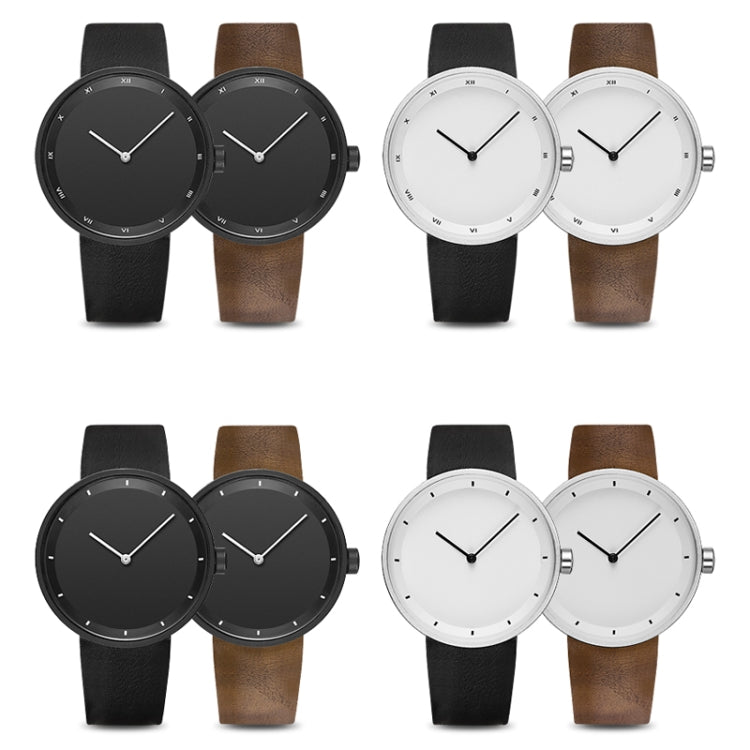 YAZOLE Simple Fashion Quartz Couple Watch, 521 Black Shell Black Tray Black Belt, 521 Black Shell Black Tray Brown Belt, 521 Silver Shell White Tray Black Belt, 521 Silver Shell White Tray BrownBelt, 523 Black Shell Black Tray Black Belt               ...